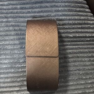 Prada Textured Leather Sunglasses Case